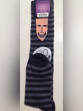 Disney Nightmare Before Christmas Knee High Socks Striped Size 4-10 New
